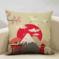 Axyaa Mount Fuji Retro Cushion Cover 45x45cm