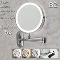 Axyaa LED Trifold Makeup Mirror with USB Charging, Magnifying & Tricolor Dimming