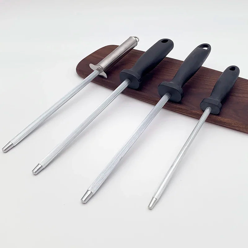 Axya Professional Knife Sharpener Rod for Sharpening Kitchen Knives - Carbon Steel Musat