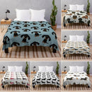 Axyaa Dachshund Dog Fleece Blanket - Lightweight Wiener Dog Throw Blanket