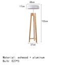 Nordic Art Solid Wood Floor Lamp for Bedroom & Living Room Decor by Axyaa