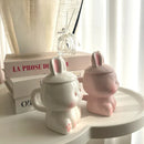 Axyaa Kawaii Rabbit Ceramic Mug - Couples Coffee Cup Gift