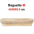 Axyaa Rattan Banneton Bread Basket - Handmade Dough Fermentation Wicker Bowl for Sourdough