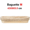 Axyaa Rattan Banneton Bread Basket - Handmade Dough Fermentation Wicker Bowl for Sourdough