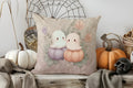 Cute Ghost Reading Book Cushion Cover for Sofa Bedroom Car by Axyaa