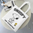 Axyaa Cartoon Dog Tote Bag - Foldable Shoulder Bag for Women and Students