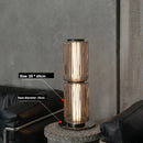 Axyaa Nordic Glass Floor Lamp - LED Stand Lighting for Living Room & Bedroom