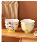 Axyaa Tulip Student 3D Relief Rice Bowl - Children's Tableware