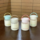 Axyaa Mini Glass Shaker Bottle with Lid and Handle - 200ml