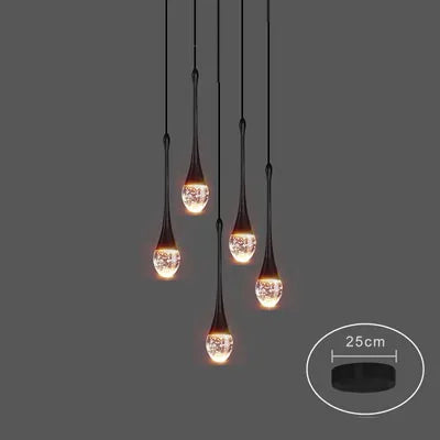 Axyaa Bubble Crystal Pendant Lights: Elegant Indoor Hanging Lamp for Home Decor