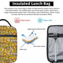 Axyaa Gudetama Cartoon Eggs Insulated Lunch Bag Portable Thermal Cooler Lun