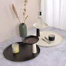 Axya Luxury Double Round Tray: Nordic Style, Storage Shelf, Home Decor, Kitchen Storage