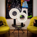 Axyaa Nordic Fabric Art Floor Lamp - LED Desk Light for Bedroom, Living Room, and Study