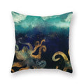 Axyaa Gold Mountains Geometric Sun Moon Cushion Cases- Home Decor Almofadas