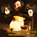Axya Cute Duck Silicone Night Light - 3-Level Dimmable USB Lamp for Kids