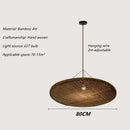 Axyaa Bamboo Handmade Pendant Light - Retro Wabi Sabi Style for Restaurant, Hotel, Tea Room