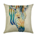 Axyaa Animal Linen Pillowcase for Bedroom Sofa Chair - Decorative Cushion Cover