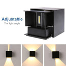 Axyaa 6W LED Wall Sconces: Modern Indoor/Outdoor Up Down Wall Mount Lights