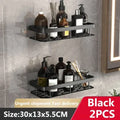 Axyaa Bathroom Corner Towel Rack Shelf with Shower Shampoo Storage