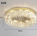 Axyaa Black Gold Crystal Ceiling Lamp: Modern Luxury Nordic Chandelier