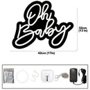 Axyaa Baby Neon Lights Birthday Party Decorative Plaque Acrylic Logo Dimmable
