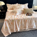 Axyaa Floral Pastoral Tencel Summer Quilt Set - 50 Cool Quilts