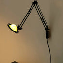 Axyaa Colored Lampshade Wall Light with Long Arm for Bedroom, Reading, Study