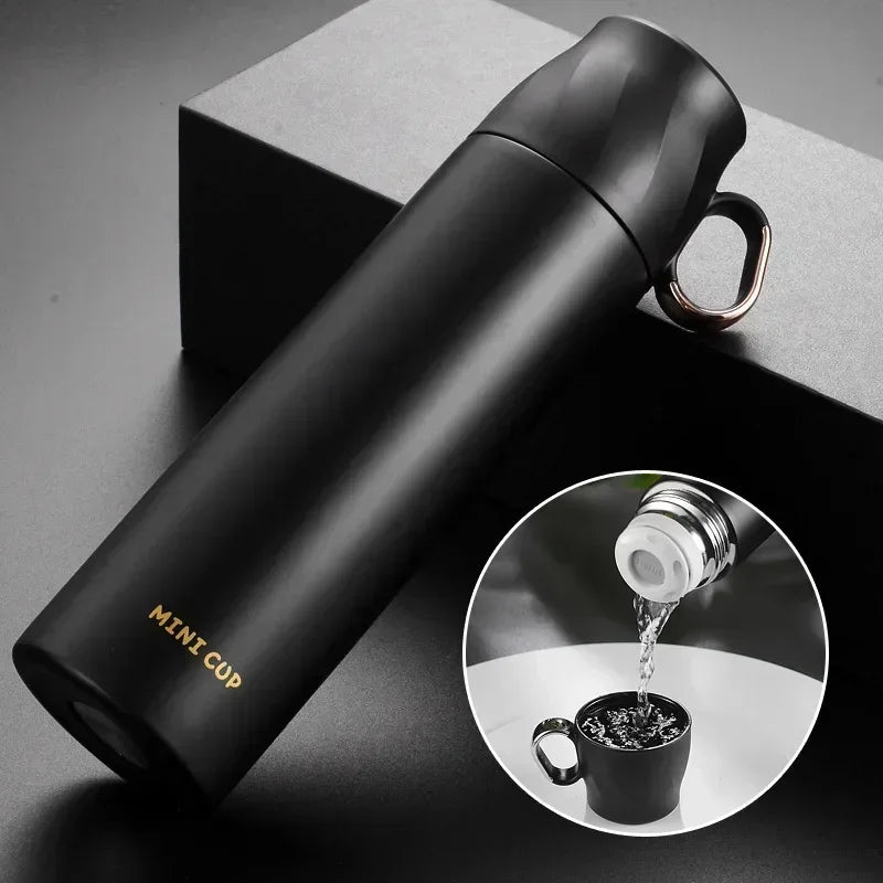 Axyaa Stainless Steel Vacuum Thermal Water Bottle - 500ML High-capacity Tea & Coffee Cup