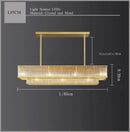 Axyaa Golden Crystal LED Chandelier: Luxurious Round Pendant Light for Dinning & Living Room