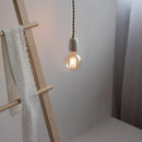 Axyaa Ceramic LED Pendant Lamp: Industrial Loft Vintage Style Hanging Light