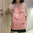 Axyaa Daisy Print Mini Canvas Children's Backpack - Small Student Schoolbag