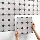 Axyaa 3D Self-adhesive Decor Wall Tile Sticker - Waterproof Peel and Stick Backsplash