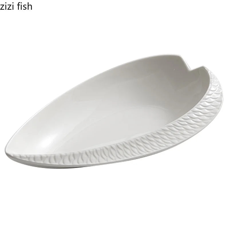 Axya Ceramic Heart-shaped Dinner Plate for Restaurant Specialty Tableware