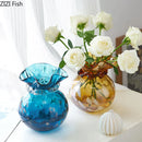 Axyaa Glass Vase Lucky Bag: Artistic Hydroponic Flower Arrangement & Ornament
