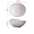 Axyaa Ceramic Dinner Plate Set B: Soup, Pasta, Steak, Sushi Dishes, Salad Bowls, Trays