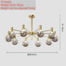 Axyaa Nordic Mocha Pendant Lights: Modern Molecular Design for Luxury Decor