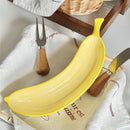 Axyaa Ceramic Banana Plates: Creative Tableware for Home Snacks and Sushi