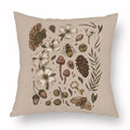 Axyaa Retro Flower Fox Pillowcase in Peach Skin Velvet.