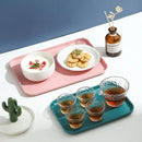 Axyaa Serving Tray: Anti-Slip Scratch Resistant Kitchenware for Tea, Fruit, Dessert