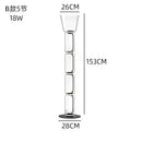 Axyaa Nordic LED Glass Floor Lamp: Modern, Bright, Heavy, Indoor Lighting for Living Room
