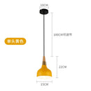 Axyaa Nordic Wood Handle Chandelier Pendant Light