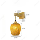 Axyaa LED Rattan Wall Lamp for Living Room & Bedroom Decor