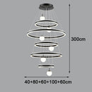 Axyaa Crystal Stair Chandelier Light - Ceiling Lamp LED Chandeliers for Living Room