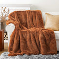 Axyaa Luxury Faux Fur Blanket for Bed Sofa Home Decor