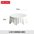 Axyaa White Plate Set: Stylish Round Western Dinnerware for Home & Hotel Tables