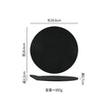 Axyaa Stone Pattern Ceramic Plate - Matte Finish Molecular Cuisine Tableware