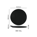 Axyaa Stone Pattern Ceramic Plate - Matte Finish Molecular Cuisine Tableware