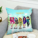 Axyaa Rainbow High Pillowcases 45*45 Decorative Cushion Covers for Home Décor