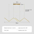 Axyaa LED Pendant Lights: Modern 2 Head Fixtures for Living Room, Bedroom, Hotel, Bar