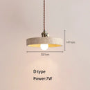 Axyaa Yellow Cave Stone Pendant Lamp - Modern Japanese Wabi Sabi LED Chandelier